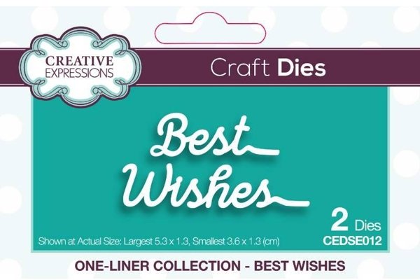 Creative Expressions Creative Expressions One-liner Collection Best Wishes Craft Die