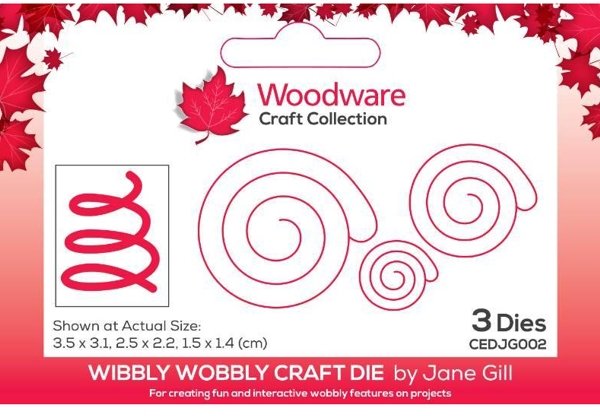 Woodware Woodware Jane Gill Wibbly Wobbly Craft Die
