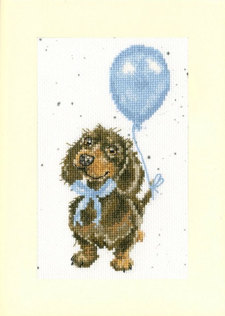 Bothy Threads Bothy Threads Welcome Little Sausage Counted Cross Stitch Greetings Card Kit XGC33