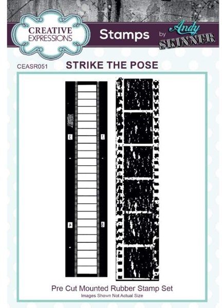 Creative Expressions Creative Expressions Andy Skinner Strike The Pose 1 in x 4.7 in Rubber Stamp
