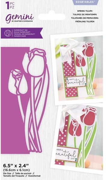 Crafter's Companion Gemini - Metal Die - Edgeable - Spring Tulips