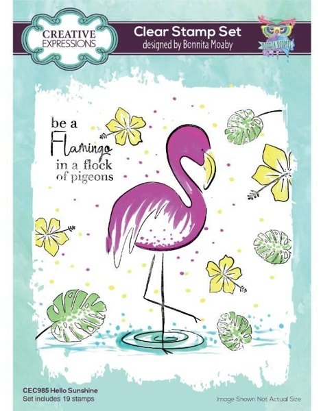 Creative Expressions Creative Expressions Bonnita Moaby Hello Sunshine 6 in x 8 in Clear Stamp Set