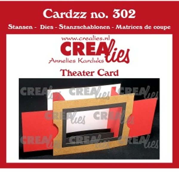 Crealies Crealies Cardzz Dies No. 302, Theater Fold Card CLCZ302