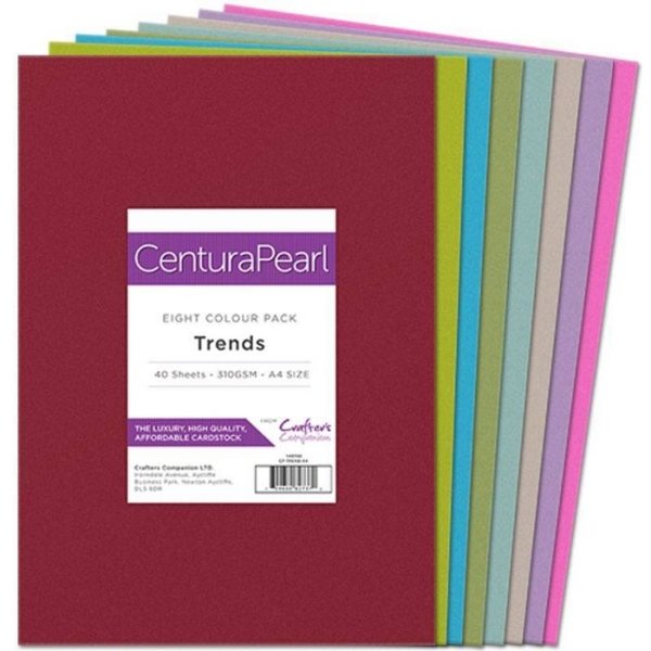 Crafter's Companion Crafters Companion Centura Pearl A4 Card Pack - Trends