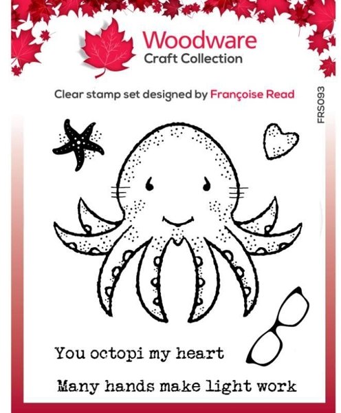 Woodware Woodware Clear Singles Octavia 4 in x 4 in Stamp