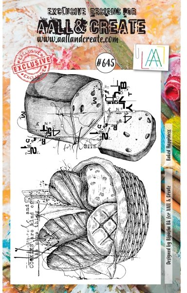 Aall & Create Aall & Create A6 Stamp #645 - Baked Happiness