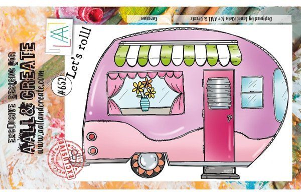 Aall & Create Aall & Create A6 Stamp #652 - Caravan