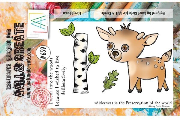 Aall & Create Aall & Create - A7 Stamp #659 - Forest Fawn