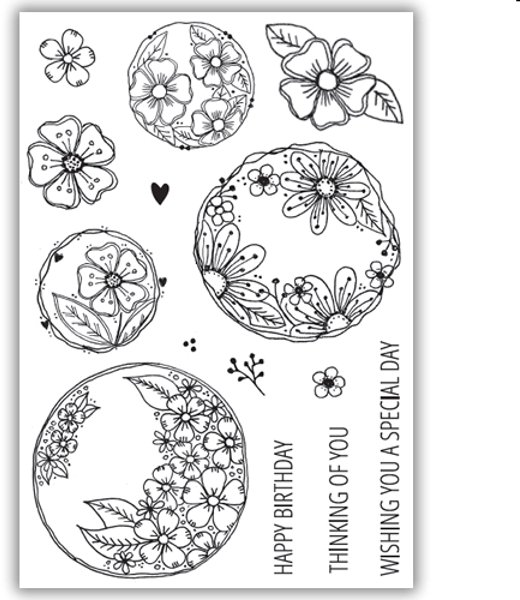 Julie Hickey Julie Hickey Designs - Daisy Buttons Stamp Set JH1052