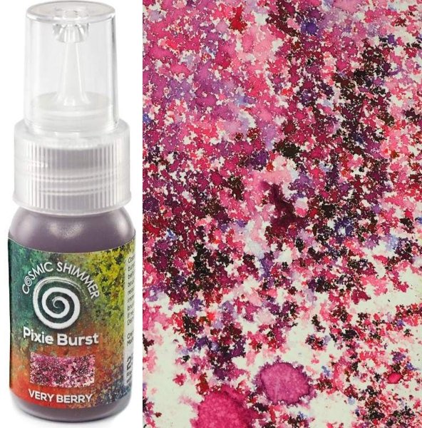Creative Expressions Cosmic Shimmer Pixie Burst Very Berry 25ml 4 For £12.99