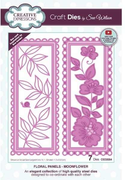 Creative Expressions Creative Expressions Sue Wilson Floral Panels Collection Moonflower Craft Die