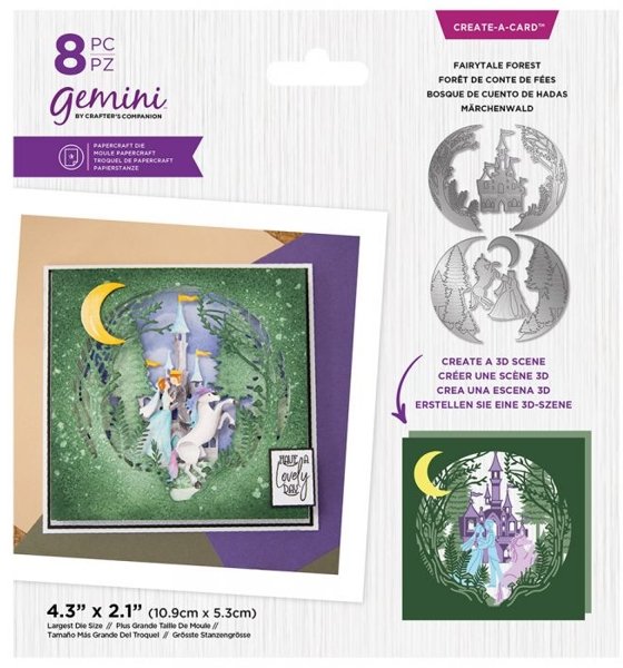 Crafter's Companion Gemini - Metal Die - Create a Card - Fairytale Forest