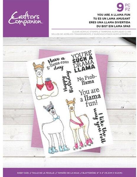 Crafter's Companion Crafter's Companion – Clear Acrylic Stamp – You are a llama fun