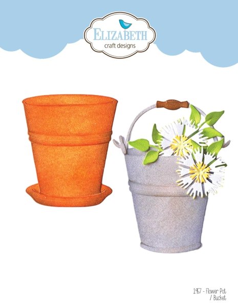 Elizabeth Craft Designs Elizabeth Crafts Flower Pot / Bucket Die 1957