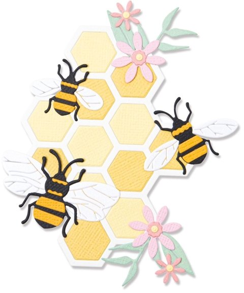Sizzix Sizzix Thinlits Dies - Bee Hive by Olivia Rose 665880