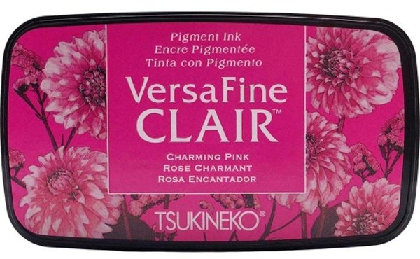 Tsukineko Versafine Clair ink pad Vivid Charming Pink VF-CLA-801 4 For £20