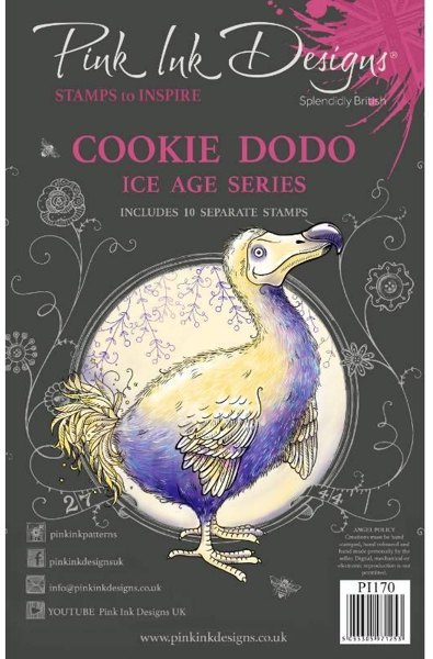 Pink Ink Pink Ink Designs Cookie Dodo 6 in x 8 in Clear Stamp Set