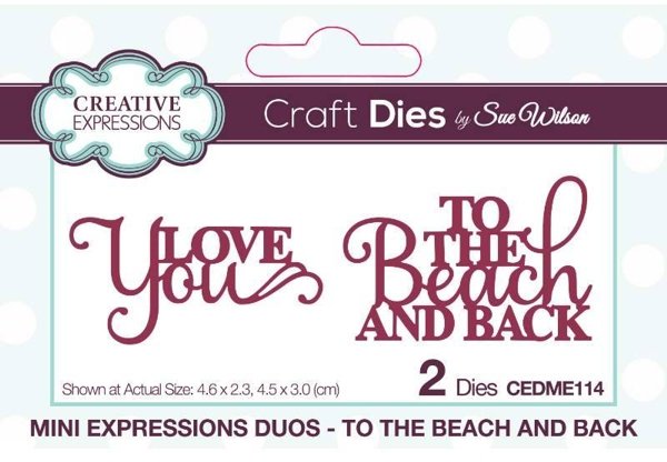 Creative Expressions Creative Expressions Sue Wilson Mini Expressions Duos To The Beach And Back Craft Die