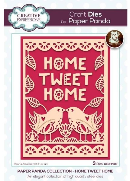 Creative Expressions Creative Expressions Paper Panda Home Tweet Home Craft Die