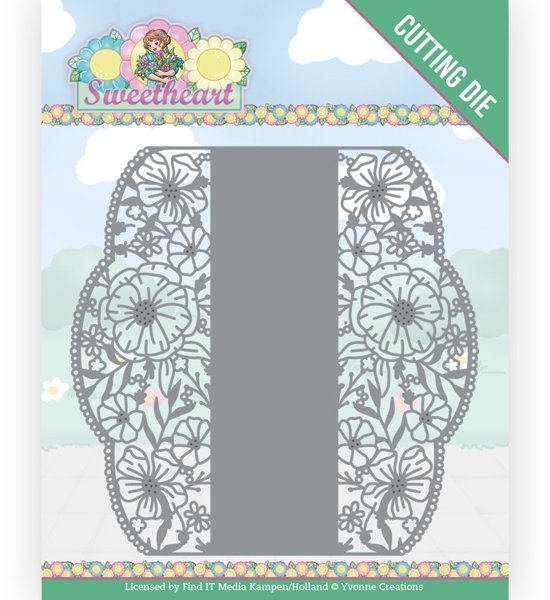 Yvonne Creations Yvonne Creations - Bubbly Girls - Sweetheart - Flower Frame Dies