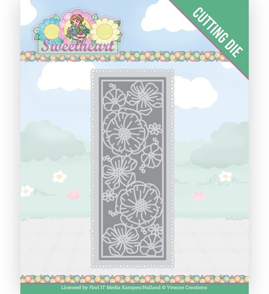 Yvonne Creations Yvonne Creations - Bubbly Girls - Sweetheart - Flower Border Dies