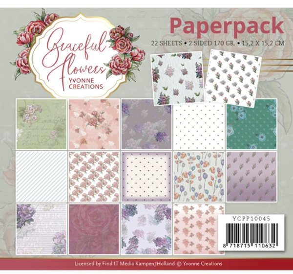 Yvonne Creations Yvonne Creations - Graceful Flowers Paper Pack