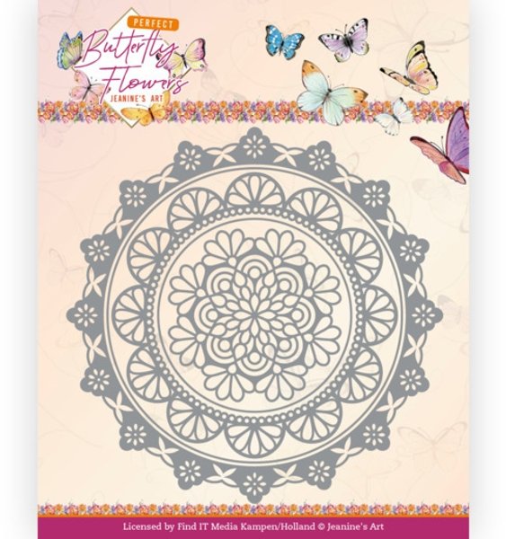 Jeanine's Art Jeanine's Art - Perfect Butterfly Flowers - Mandala Circle Die