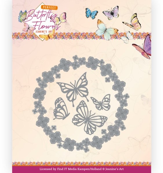 Jeanine's Art Jeanine's Art - Perfect Butterfly Flowers - Butterfly Wreath Die