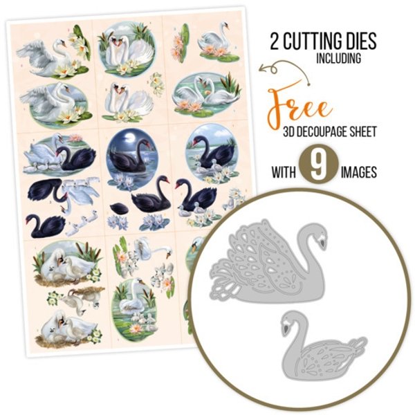 Amy Design Amy Design - Actie set Swans + Cut Out Sheet