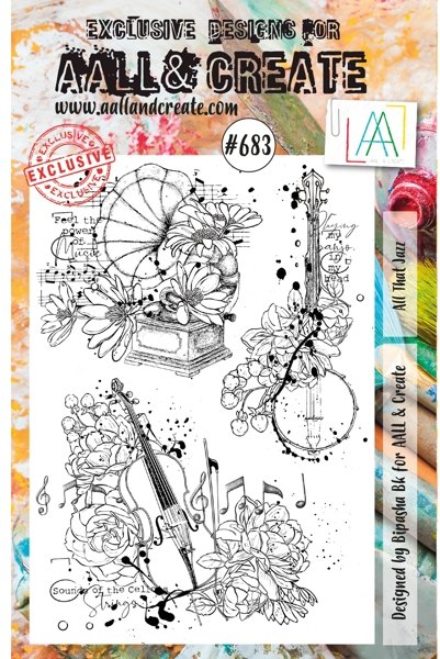 Aall & Create Aall & Create - A5 Stamp #683 - All That Jazz