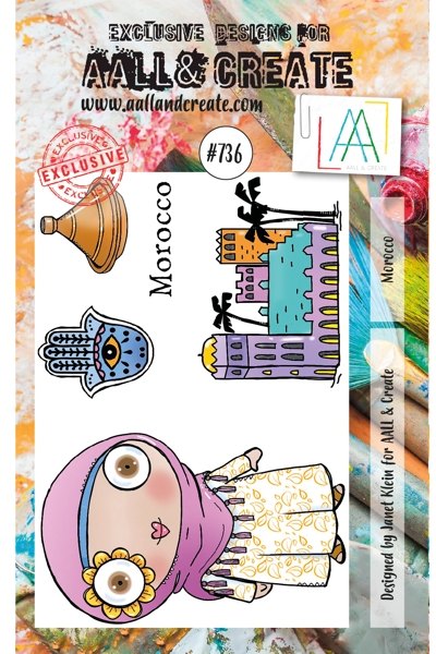 Aall & Create Aall & Create - A7 Stamp #736 - Morocco