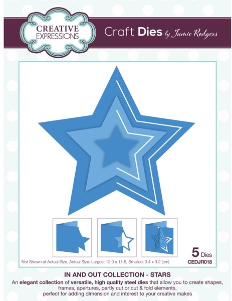 Creative Expressions Creative Expressions Jamie Rodgers In and Out Collection Stars Craft Die
