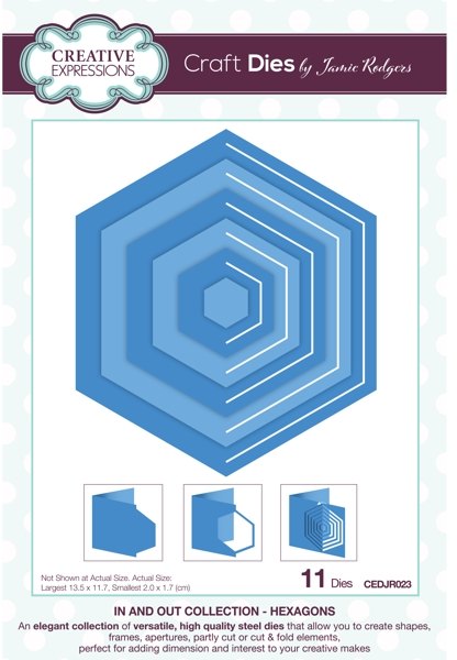 Creative Expressions Creative Expressions Jamie Rodgers In and Out Collection Hexagons Craft Die