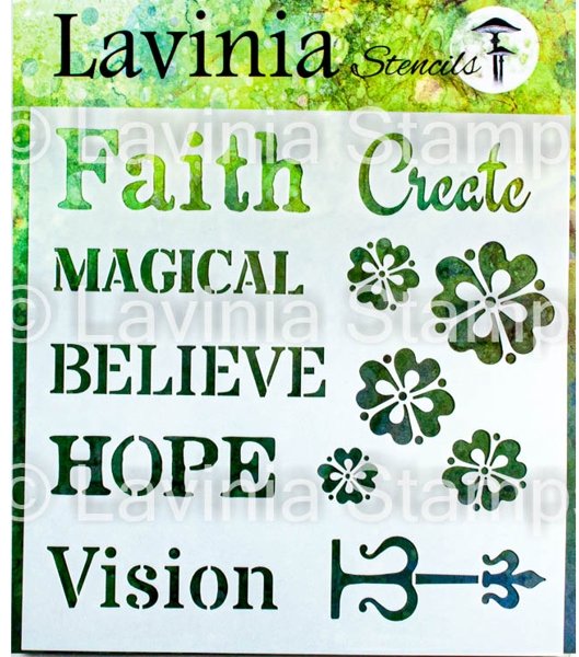 Lavinia Stamps Lavinia Stencils - Words 1
