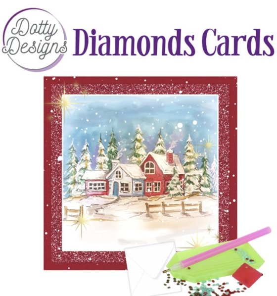Find It Media Dotty Designs Diamond Cards - Winter Landscape DDDC1059
