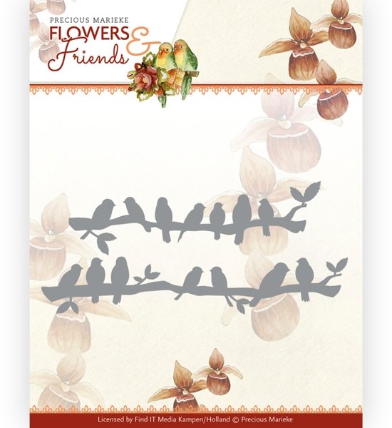 Precious Marieke Precious Marieke - Flowers and Friends - Birds in a Row Die
