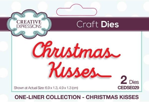 Creative Expressions Creative Expressions One-liner Collection Christmas Kisses Craft Die