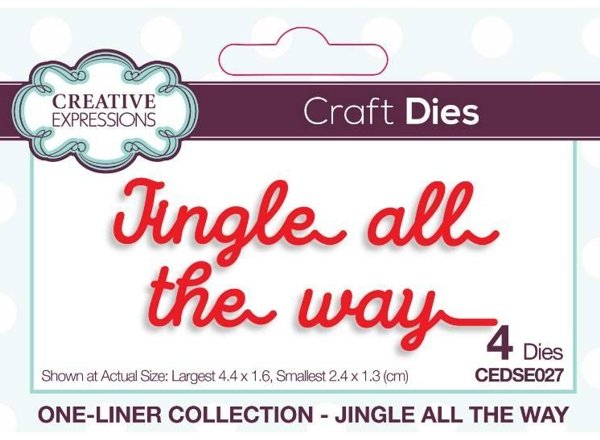Creative Expressions Creative Expressions One-liner Collection Jingle all the way Craft Die