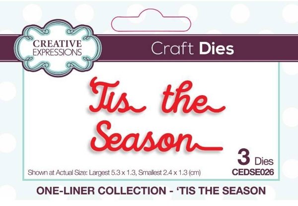 Creative Expressions Creative Expressions One-liner Collection 'Tis the Season Craft Die