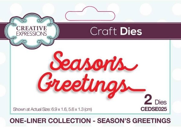 Creative Expressions Creative Expressions One-liner Collection Seasons Greetings Craft Die