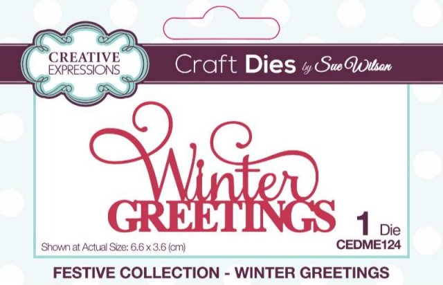 Creative Expressions Creative Expressions Sue Wilson Festive Mini Expressions Winter Greetings Craft Die