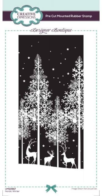 Creative Expressions Creative Expressions Designer Boutique Nordic Winter DL Rubber Stamp