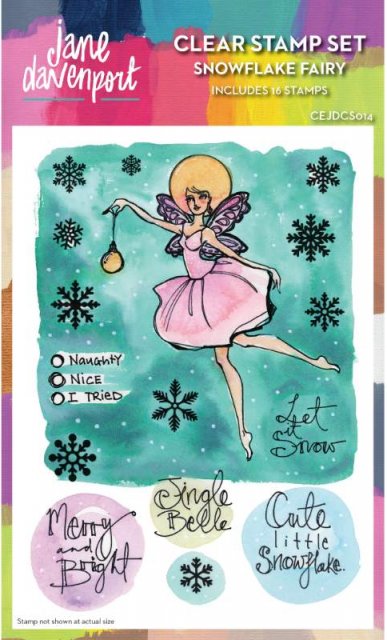 Creative Expressions Creative Expressions Jane Davenport Snowflake Fairy 6 in x 4 in Clear Stamp Set