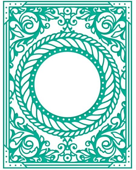 Couture Creations Couture Creations Embossing Folder - Framing The Breeze A6