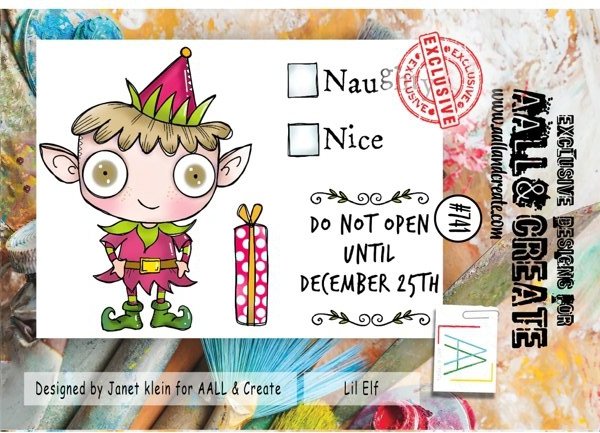 Aall & Create Aall & Create - A7 Stamp #741 - Lil Elf