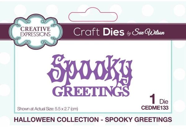 Creative Expressions Creative Expressions Sue Wilson Spooky Greetings Craft Die