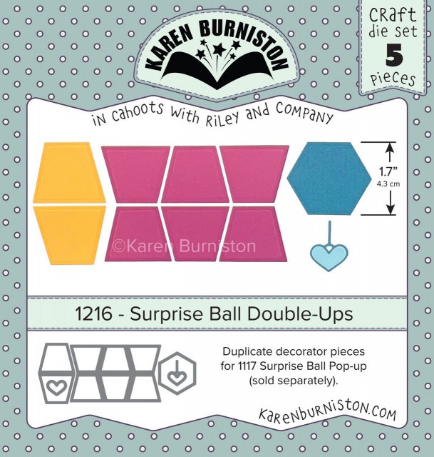Karen Burniston Karen Burniston Die Set – Surprise Ball Double-ups 1216