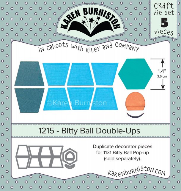 Karen Burniston Karen Burniston Die Set – Bitty Ball Double-ups 1215