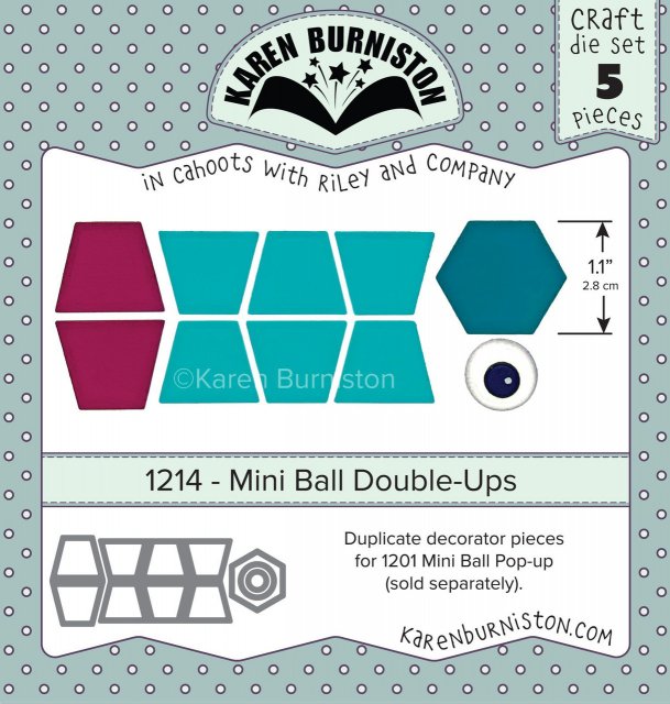 Karen Burniston Karen Burniston Die Set – Mini Ball Double-ups 1214