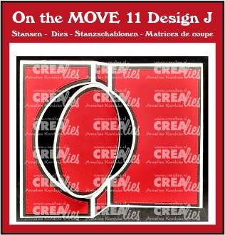 Crealies Crealies On the MOVE Dies No. 11, Design J, Swingcard with Circle CLMOVE11